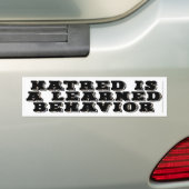 Gehakt is een geleerd gedrag bumpersticker (Op auto)