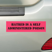 Gehakt is gif bumpersticker (Op auto)