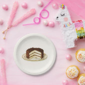 gehakt laagje chocolade papieren bordje (Feest)