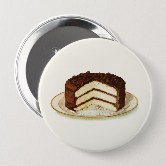  gehakt laagje chocolade ronde button 4,0 cm (Voorkant /achterkant)