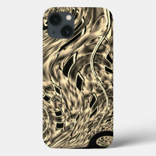 Gehakt met een donkerbeige toon, spiegel Case-Mate iPhone case