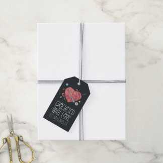 Gehakt met liefde Handgemaakte garen Hart  Cadeaulabel