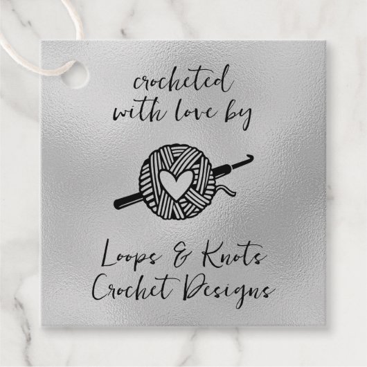 Gehakt Met Liefde Vierkant Bedankjes Labels (Voorkant)