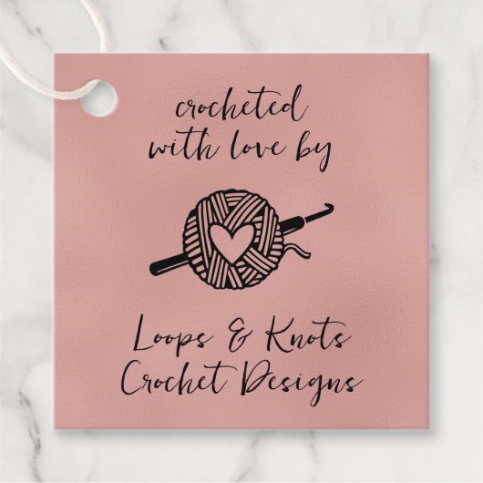 Gehakt Met Liefde Vierkant Bedankjes Labels (Voorkant)