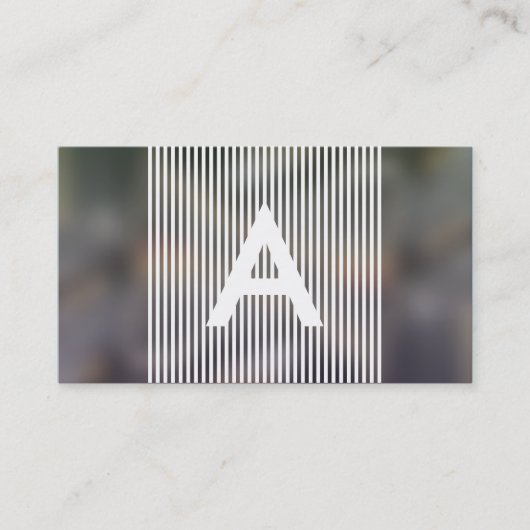 gehakt monogram visitekaartje (Voorkant)