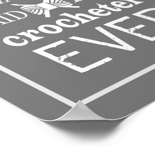 Gehakt niet genoeg Yarn Craft Room Donker Poster (Hoek)