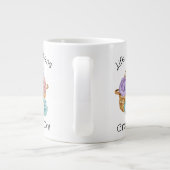 Gehakt op gepersonaliseerde Giant Coffee-Mok Grote Koffiekop (Achterkant)