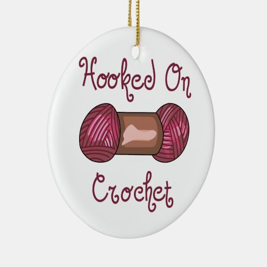 Gehakt op haken keramisch ornament (Rechts)