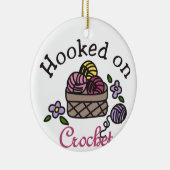 Gehakt op haken keramisch ornament (Rechts)