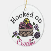 Gehakt op haken keramisch ornament (Links)