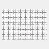 Gehakt papierblok voor hakhout, set van 3 inpakpapier vel (Voorkant 3)