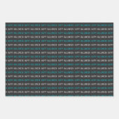 Gehakt papierblok voor hakhout, set van 3 inpakpapier vel (Voorkant)