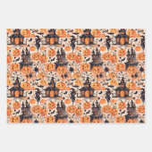 Gehakt papierblok voor hakhout, set van 3 inpakpapier vel (Voorkant)