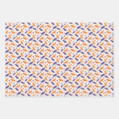 Gehakt papierblok voor hakhout, set van 3 inpakpapier vel (Voorkant 2)