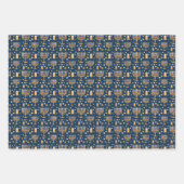 Gehakt papierblok voor hakhout, set van 3 inpakpapier vel (Voorkant)