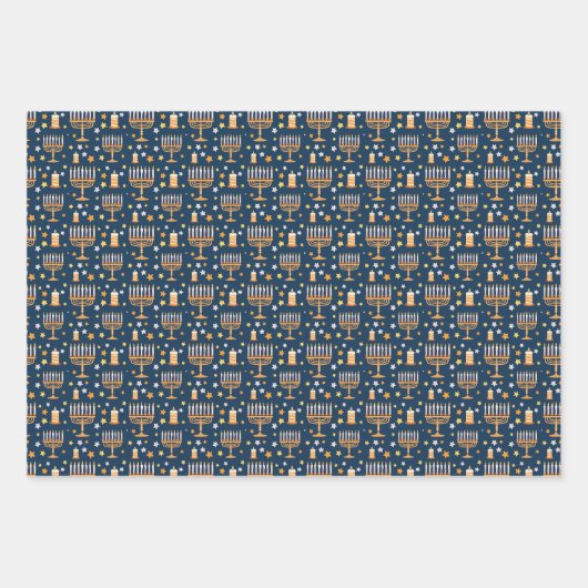 Gehakt papierblok voor hakhout, set van 3 inpakpapier vel (Voorkant)