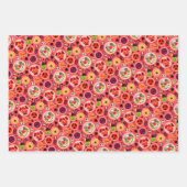 Gehakt papierblok voor hakhout, set van 3 inpakpapier vel (Voorkant 2)