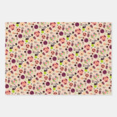 Gehakt papierblok voor hakhout, set van 3 inpakpapier vel (Voorkant)