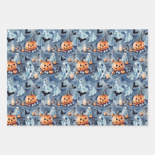 Gehakt papierblok voor hakhout, set van 3 inpakpapier vel (Voorkant 2)