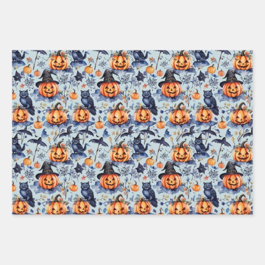 Gehakt papierblok voor hakhout, set van 3 inpakpapier vel (Voorkant)