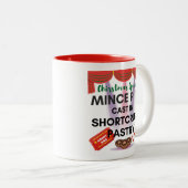 Gehakt Pies Gegoten in Shortcrust gebak 1 Tweekleurige Koffiemok (Voorkant rechts)