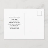 Gehakt pompoenhuis met Ghost en vleermuizen Dank u Briefkaart (Achterkant)