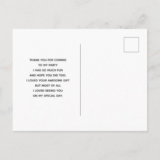 Gehakt pompoenhuis met Ghost en vleermuizen Dank u Briefkaart (Achterkant)