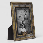 Gehakt portret | Plaque | Afrikaans-Amerikaanse vr Fotoplaat (Zijkant)