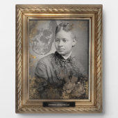 Gehakt portret | Plaque | Afrikaanse Amerikaanse v Fotoplaat (Voorkant)