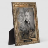 Gehakt portret | Plaque | Afrikaanse Amerikaanse v Fotoplaat (Zijkant)