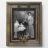 Gehakt portret | Plaque | Afro-Amerikaans Fam Fotoplaat (Voorkant)