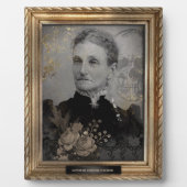 Gehakt portret | Plaque | Oude vrouw Fotoplaat (Voorkant)