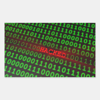 Gehakt Rechthoekige Sticker