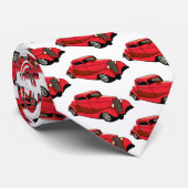 Gehakt rode coupon stropdas (Opgerold)