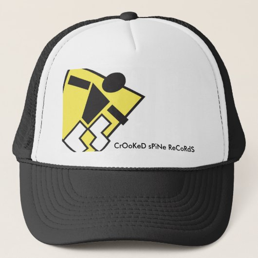 Gehakt Spine Records Old School Trucker Hat Pet (Voorkant)