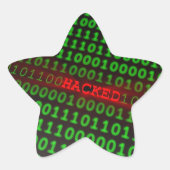 Gehakt Ster Sticker (Voorkant)