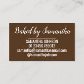 gehakt taart brits kerstgebak bakkerij visitekaartje (Achterkant)