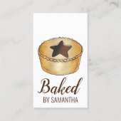gehakt taart brits kerstgebak bakkerij visitekaartje (Voorkant)