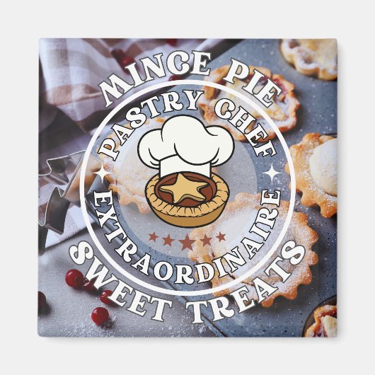 Gehakt Taart Gebak Chef Buitengewone Zoete Treats Magneet (Voorkant)
