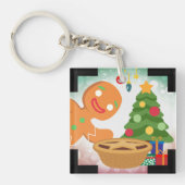 Gehakt taart gefotobombardeerd door Gingerbread Ma Sleutelhanger (Voorkant)