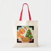 Gehakt taart gefotobombardeerd door Gingerbread Ma Tote Bag (Voorkant)