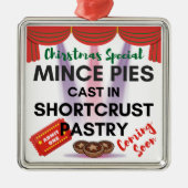 Gehakt taarten gegoten in kortkorst gebak metalen ornament (Voorkant)