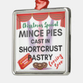 Gehakt taarten gegoten in kortkorst gebak metalen ornament (Links)