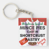 Gehakt taarten gegoten in kortkorst gebak sleutelhanger (Voorkant)