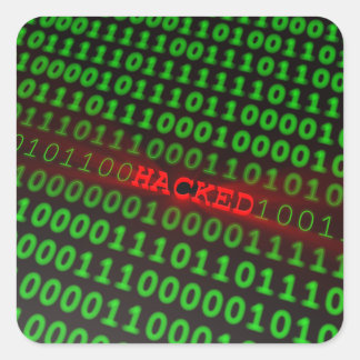 Gehakt Vierkante Sticker