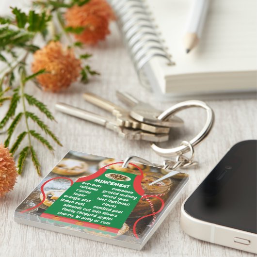 Gehakt vlees Ingrediënten Schort Sleutelhanger (Voorkant Rechts)