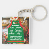 Gehakt vlees Ingrediënten Schort Sleutelhanger (Achterkant)