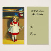 GEHAKT VLEES TAART MAND CADEAU LABEL KAART GEHAKT  (Voorkant /achterkant)