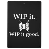 Gehakt ・ WIP het Goede Kraft {Donker} Klembord (Achterkant)