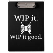 Gehakt ・ WIP het Goede Kraft {Donker} Klembord (Voorkant)